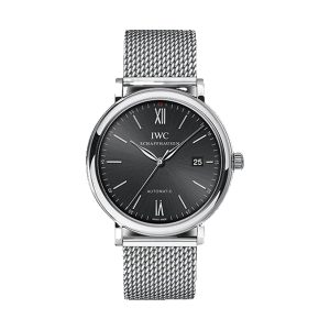 IWC Portofino Automatic Stainless Steel Black Dial Milanese Mesh Bracelet 40mm IW356506
