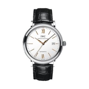 IWC Portofino Automatic Stainless Steel Silver Dial Blue Hands 40mm IW356517