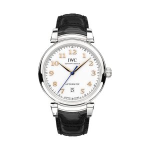 IWC Da Vinci Automatic Stainless Steel Silver Dial Black Strap 40.4mm IW356601