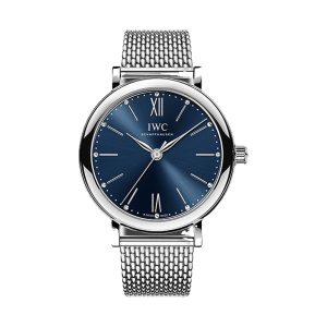 IWC Portofino Automatic 34 Stainless Steel Blue Dial Mesh Bracelet 34mm IW357404