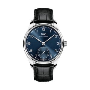 IWC Portugieser Automatic 40 Stainless Steel Blue Dial Black Strap 40.4mm IW358305