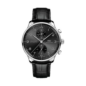 IWC Portugieser Chronograph Stainless Steel Black Dial 41mm IW371609