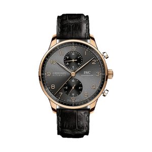 IWC Portugieser Chronograph 18K 5N Gold Slate Dial 41mm IW371610