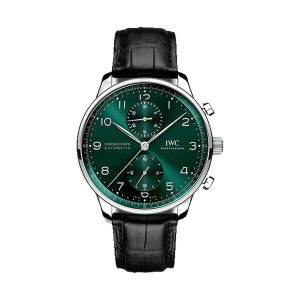 IWC Portugieser Chronograph Stainless Steel Green Dial 41mm IW371615