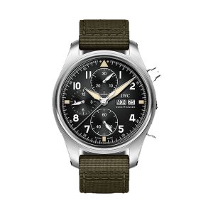 IWC Pilot's Watch Chronograph Spitfire Stainless Steel Black Dial 41mm IW387901