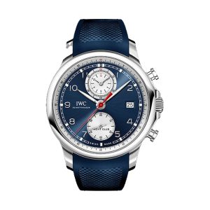 IWC Portugieser Yacht Club Chronograph Stainless Steel Blue Dial 43.5mm IW390507