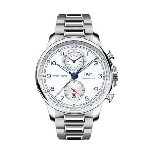 IWC Portugieser Yacht Club Chronograph Stainless Steel Silver Dial Steel Bracelet 44.6mm IW390702