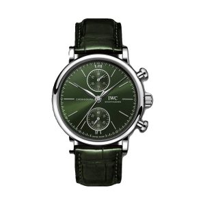 IWC Portofino Chronograph 39 Stainless Steel Green Dial 39mm IW391405