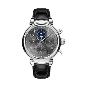 IWC Da Vinci Perpetual Calendar Chronograph Stainless Steel Slate Dial 43mm IW392103