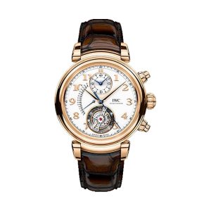 IWC Da Vinci Tourbillon Retrograde Chronograph 18K 5N Gold 44mm IW393101