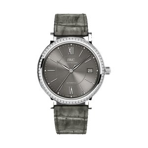 IWC Portofino Midsize Automatic Stainless Steel Diamond Bezel Grey Dial 37mm IW458104