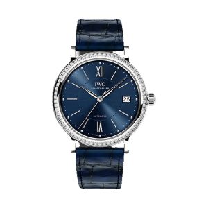 IWC Portofino Automatic 37 Stainless Steel Diamond Bezel Blue Dial 37mm IW458111