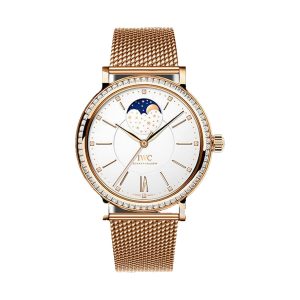 IWC Portofino Automatic Moon Phase 37 18K 5N Gold Diamond Bezel 37mm IW459010