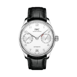 IWC Portugieser Automatic Stainless Steel Silver Dial Rhodium Hands 42.3mm IW500712