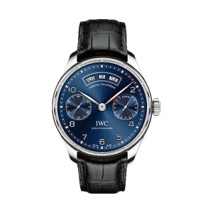 IWC Portugieser Annual Calendar Stainless Steel Midnight Blue Dial 44.2mm IW503502