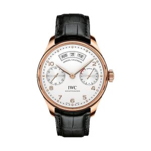 IWC Portugieser Annual Calendar 18K Red Gold Silver Dial 44.2mm IW503504
