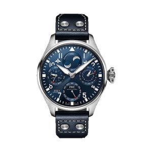 IWC Big Pilot's Watch Perpetual Calendar Stainless Steel Blue Dial 46.2mm IW503605