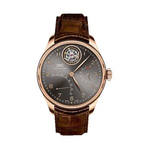 IWC Portugieser Tourbillon Mystere Retrograde 18K Red Gold Ardoise Dial 44.2mm IW504602