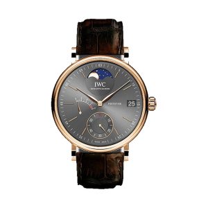 IWC Portofino Hand-Wound Moon Phase 18K 5N Gold Slate Dial 45mm IW516403