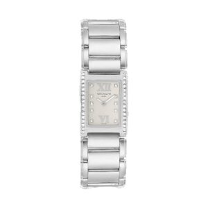 Patek Philippe Twenty~4 Quartz 18K White Gold Factory Diamond Bezel & Bracelet Silvery Opaline Dial 22x26mm 4908/200G-011