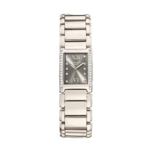 Patek Philippe Twenty~4 Quartz 18K White Gold Factory Diamond Bezel & Bracelet Charcoal Gray Dial 22x26mm 4910/20G-010