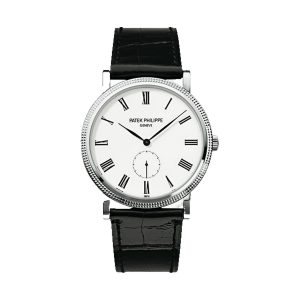 Patek Philippe Calatrava Clous de Paris Ultra-Thin 18K White Gold White Opaline Dial 36mm 5119G-001