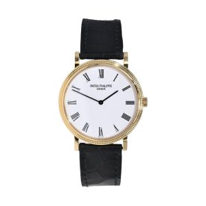 Patek Philippe Calatrava Clous de Paris Ultra-Thin 18K Yellow Gold White Dial 35mm 5120J-001