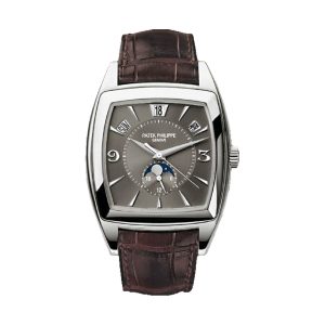Patek Philippe Gondolo Calendario Annual Calendar 18K White Gold Two-Tone Slate Gray Dial 38x41mm 5135G-010