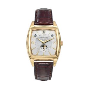 Patek Philippe Gondolo Calendario Annual Calendar 18K Yellow Gold Silver Dial 38x41mm 5135J-001