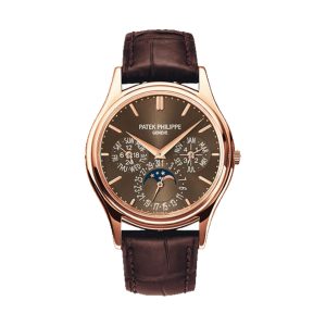 Patek Philippe Grand Complications Ultra-Thin Perpetual Calendar 18K Rose Gold Brown Sunburst Dial 37.2mm 5140R-001