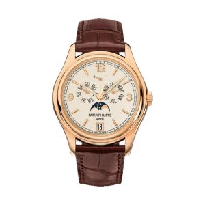 Patek Philippe Complications Annual Calendar Moon Phase 18K Rose Gold Cream Dial 39mm 5146R-001
