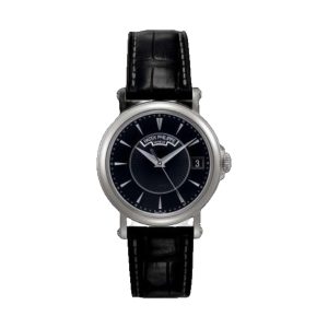 Patek Philippe Calatrava Officer's Dust Cover 18K White Gold Silvery Opaline Sunburst Center Dial 38mm 5153G-010