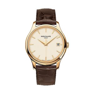 Patek Philippe Calatrava Officer's Dust Cover 18K Yellow Gold Ivory Opaline Dial 39mm 5227J-001