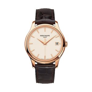 Patek Philippe Calatrava Officer's Dust Cover 18K Rose Gold Ivory Opaline Dial 39mm 5227R-001
