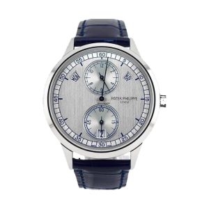 Patek Philippe Complications Regulator Annual Calendar 18K White Gold Silvery Gray Dial 40mm 5235G-001