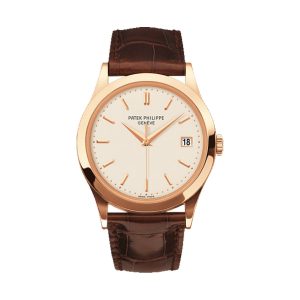Patek Philippe Calatrava Classic 18K Rose Gold Silvery Opaline Dial 38mm 5296R-010