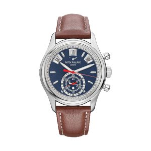 Patek Philippe Complications Annual Calendar Flyback Chronograph Pilot 18K White Gold Blue Dial 42mm 5960/01G-001