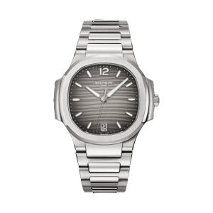 Patek Philippe Nautilus Ladies Automatic Stainless Steel Smoke Gray Opaline Dial 35.2mm 7118/1A-011