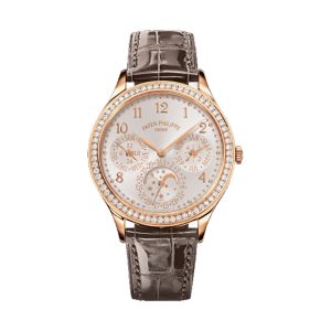 Patek Philippe Grand Complications Ladies First Ultra-Thin Perpetual Calendar 18K Rose Gold Diamond Bezel 35.1mm 7140R-001