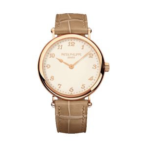 Patek Philippe Calatrava Ladies Ultra-Thin 18K Rose Gold Silvery Opaline Dial 34.6mm 7200R-001