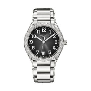 Patek Philippe Twenty~4 Automatic Stainless Steel Factory Diamond Bezel Grey Sunburst Dial 36mm 7300/1200A-010