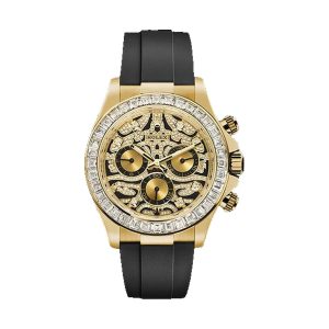 Rolex Cosmograph Daytona Eye of the Tiger 18K Yellow Gold Factory Diamond Bezel Tiger Stripe Dial 40mm 116588TBR