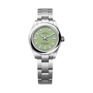 Rolex Oyster Perpetual 28 Pistachio Green Dial Oystersteel Smooth Bezel Oyster Bracelet 28mm 276200