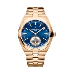 Vacheron Constantin Overseas Tourbillon 18K Pink Gold Blue Dial 42.5mm 6000V/110R-B733