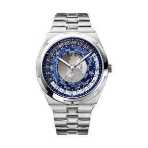Vacheron Constantin Overseas World Time Stainless Steel Blue Dial 43.5mm 7700V/110A-B172